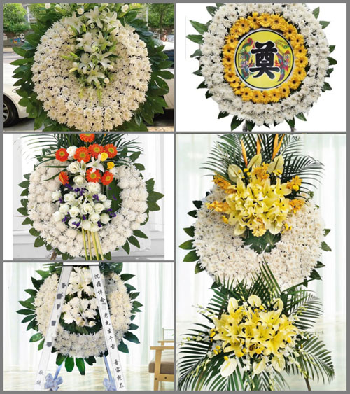 江苏泰州姜堰区沈高镇河横村花圈速递